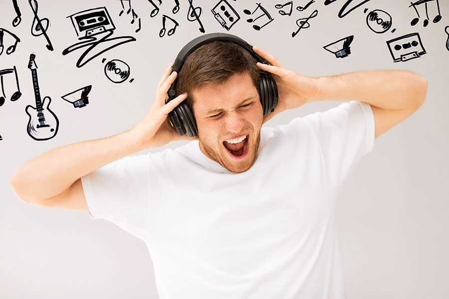 How can loud music damage your hearing system?